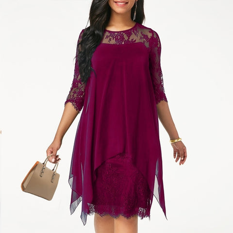 Summer Chiffon Dress 2019 Boho Style Beach Dress Fashion Short Sleeve V-neck Polka Dot A-line Party Dresses Sundress Vestidos