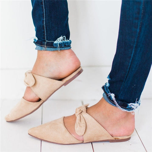 Women Slippers Leopard Butterfly Knot Shoes Platform Flat Sole Beach Mules Ladies Slides Party Sandals Zapatos De Mujer 7189w