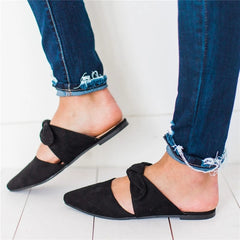 Women Slippers Leopard Butterfly Knot Shoes Platform Flat Sole Beach Mules Ladies Slides Party Sandals Zapatos De Mujer 7189w