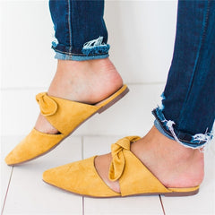 Women Slippers Leopard Butterfly Knot Shoes Platform Flat Sole Beach Mules Ladies Slides Party Sandals Zapatos De Mujer 7189w