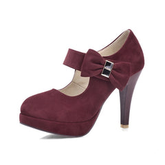 Dilalula New Arrivals Big Size 30-48 Fashion Platform High Heels Women Pumps Spring Summer Bowtie Wedding Party Shoes Woman