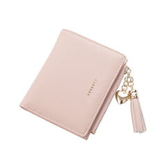 2019 Tassel Women Wallet Small Cute Wallet Women Short Leather Women Wallets Zipper Purses Portefeuille Female Purse Clutch