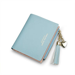 2019 Tassel Women Wallet Small Cute Wallet Women Short Leather Women Wallets Zipper Purses Portefeuille Female Purse Clutch