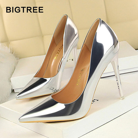 MCCKLE Plus Size Female Ankle Strap High Heels Flock Gladiator Shoes Thick Heel Fashion Women Party Wedding Pumps Drop Shipping